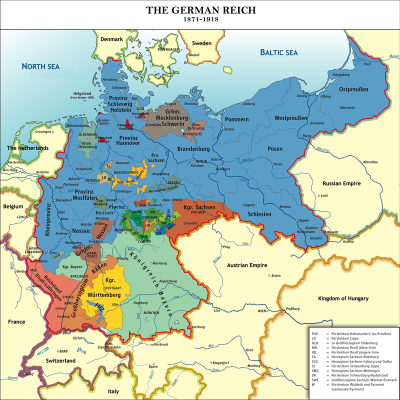 German Empire Map (1871-1918) Wiki