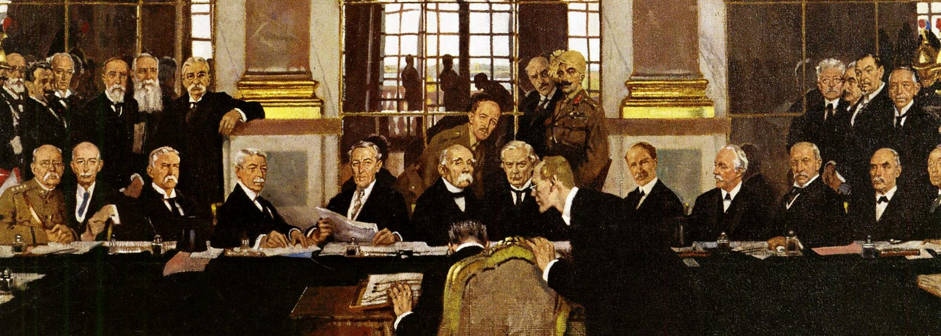 Header banner of 'A pause between two wars: Disaster of the 1919 Paris Peace Conference'