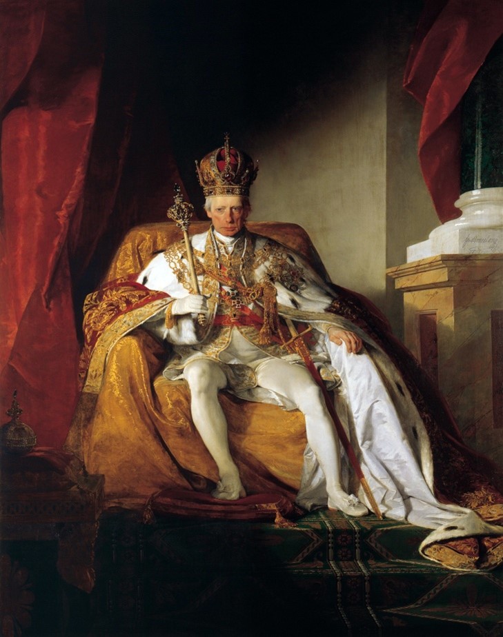 Emperor Francis I of Austria, Oil on Canvas, Friedrich von Amerling, 1832;