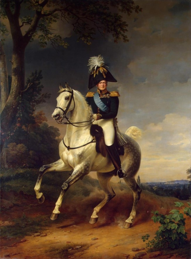 Equestrian portrait of Alexander I, Oil on Canvas, Franz Kruger, 1837;
