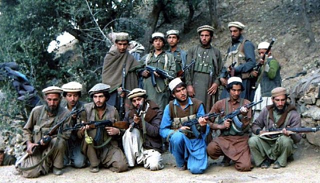 A group of Mujahideen solders taken in 1987. from wiki commons