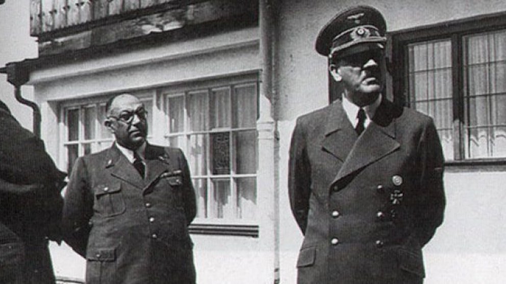 Theodor Morell and Adolf Hitler. U.S. National Archives and Records