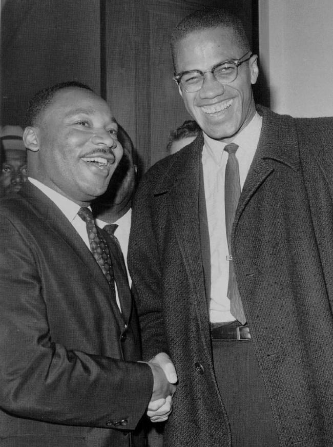 A picture of the only time King and Malcolm X met in 1964 - vinlopresti